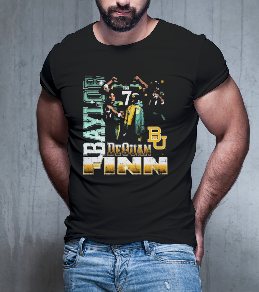 Baylor Bears Dequan Finn 7 BU T-Shirt