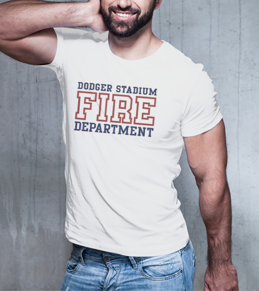 Dodger Stadium Fire Department Giveaway Event T-Shirt