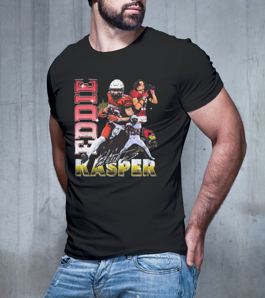 Eddie Kasper Illinois State Redbirds Football Vintage Signature T-Shirt