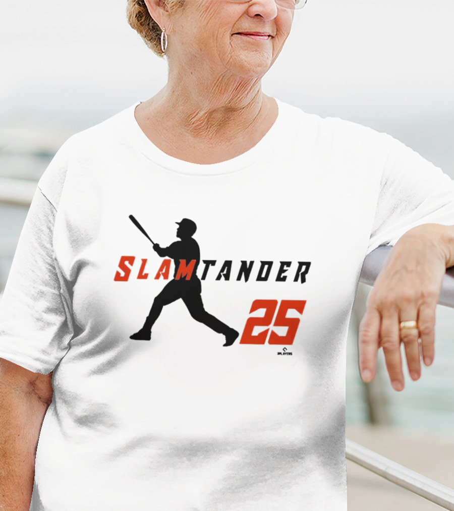 Anthony Santander Slamtander 25 Baltimore Orioles MLB Swing T-Shirt