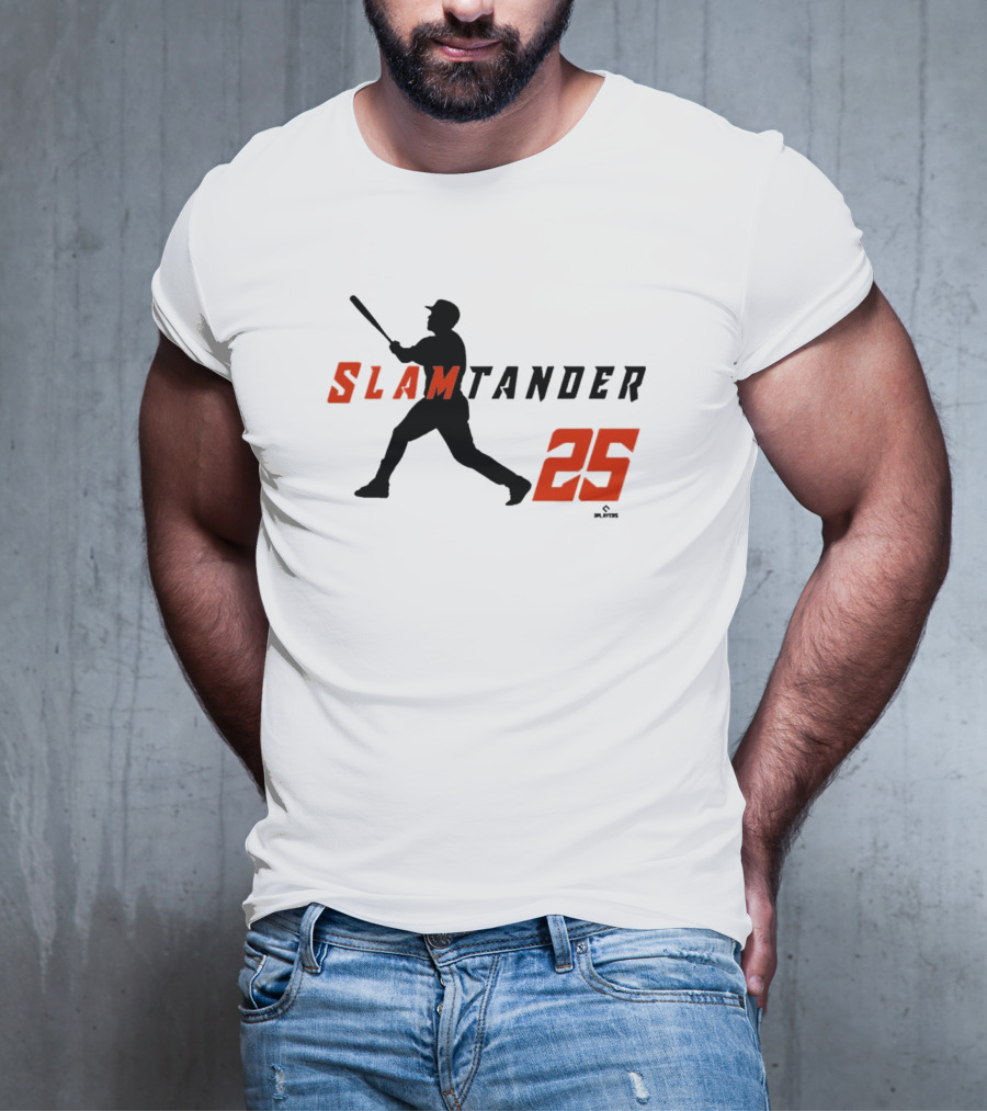 Anthony Santander Slamtander 25 Baltimore Orioles MLB Swing T-Shirt