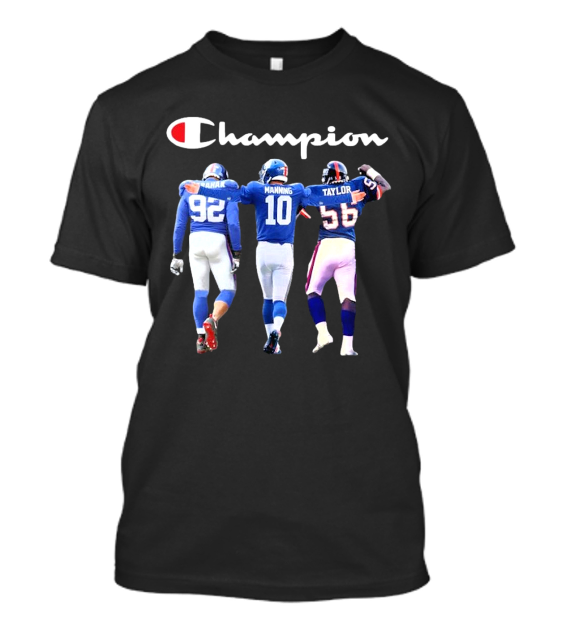 Champion Strahan Manning Taylor New York Giants Signatures T-Shirt