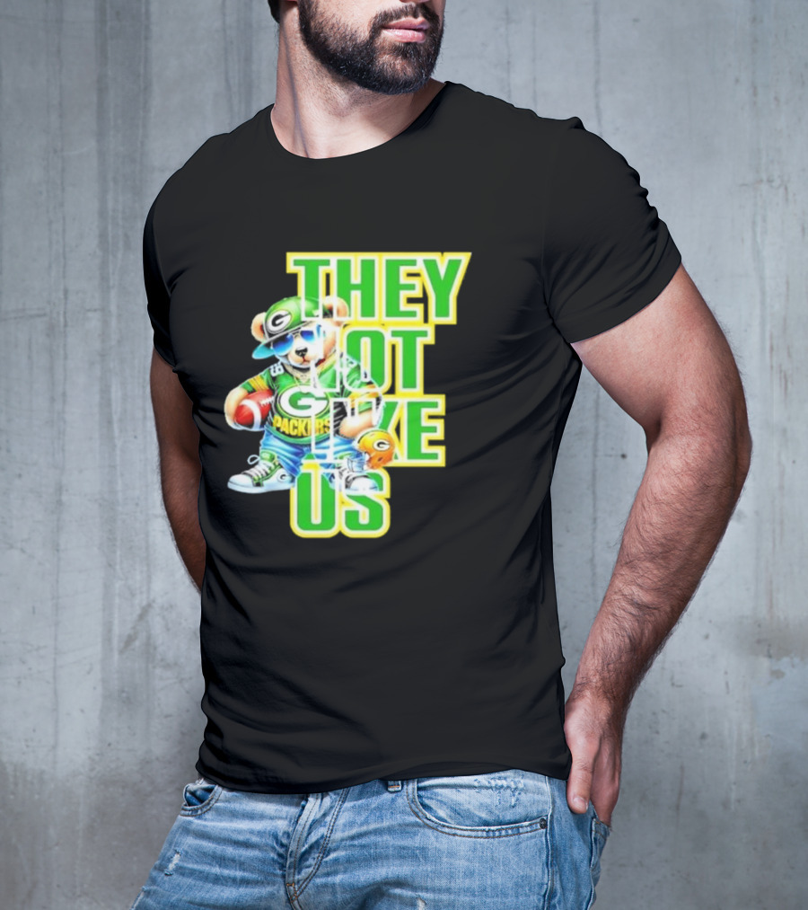 Green Bay Packers Bear They Not Like Us Football T-Shirt