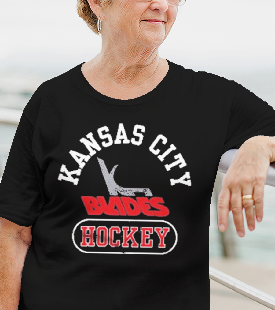 Kansas City Blades Hockey Vintage Team T-Shirt