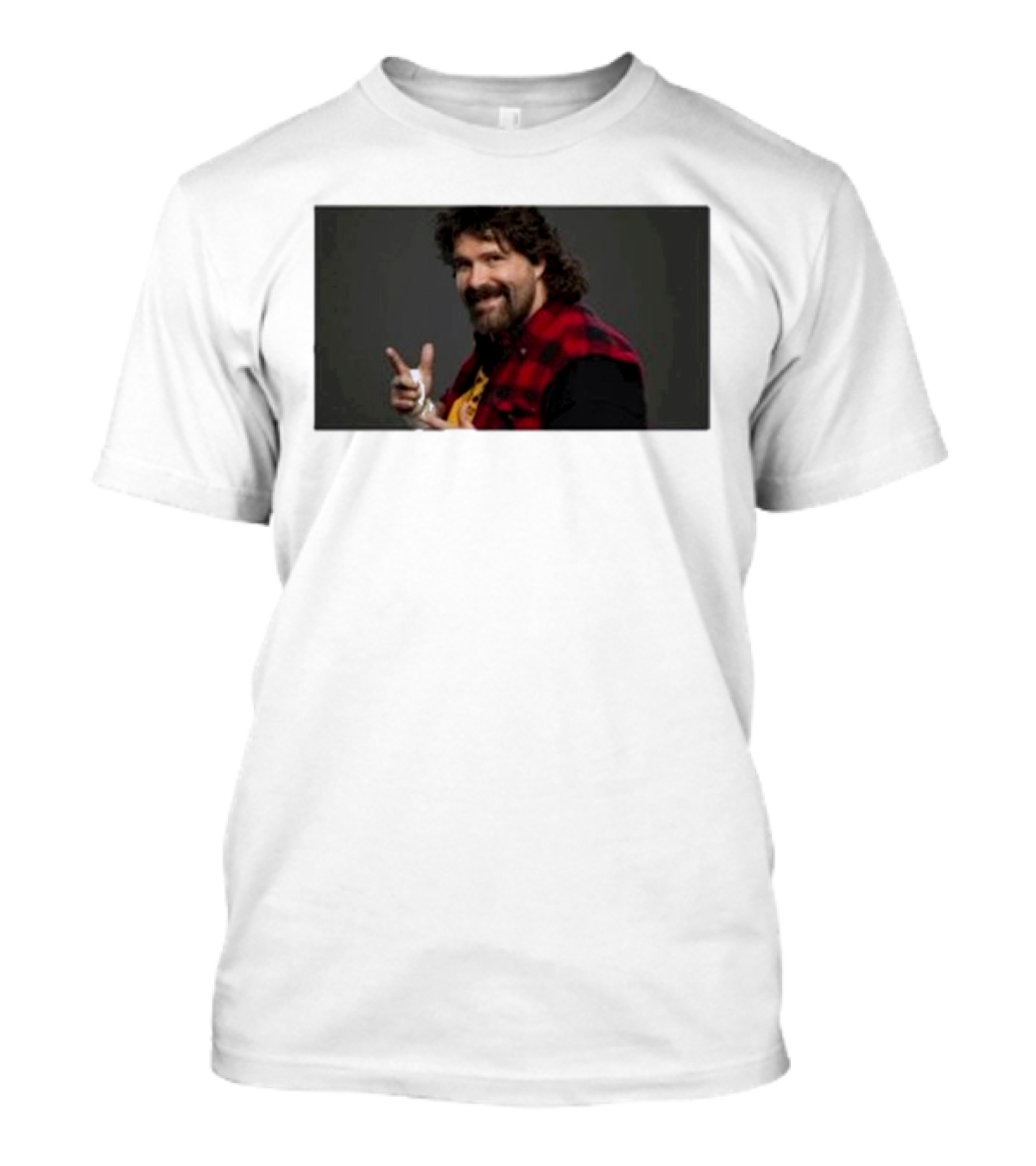 Mick Foley Vuelve A Firmar Un Contrato De Leyenda Con WWE Iconic Flannel Look T-Shirt