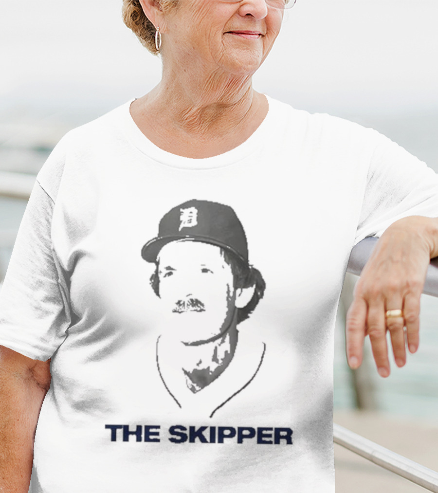 Beau Brieske Wearing Jim Leyland Detroit The Skipper T-Shirt