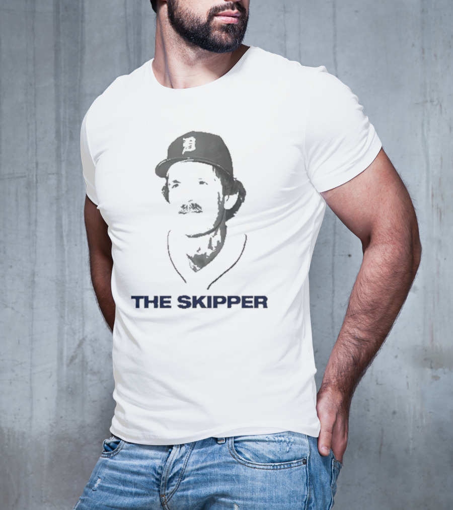 Beau Brieske Wearing Jim Leyland Detroit The Skipper T-Shirt