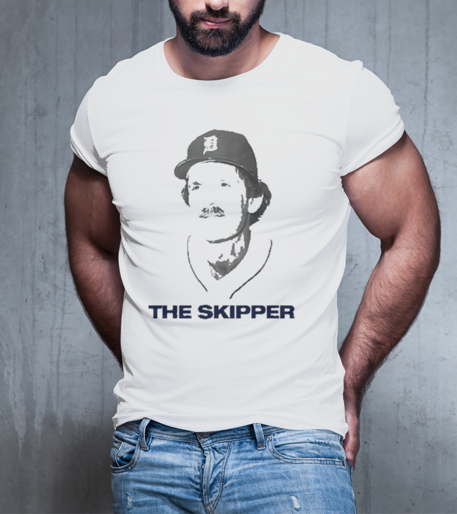 Beau Brieske Wearing Jim Leyland Detroit The Skipper T-Shirt