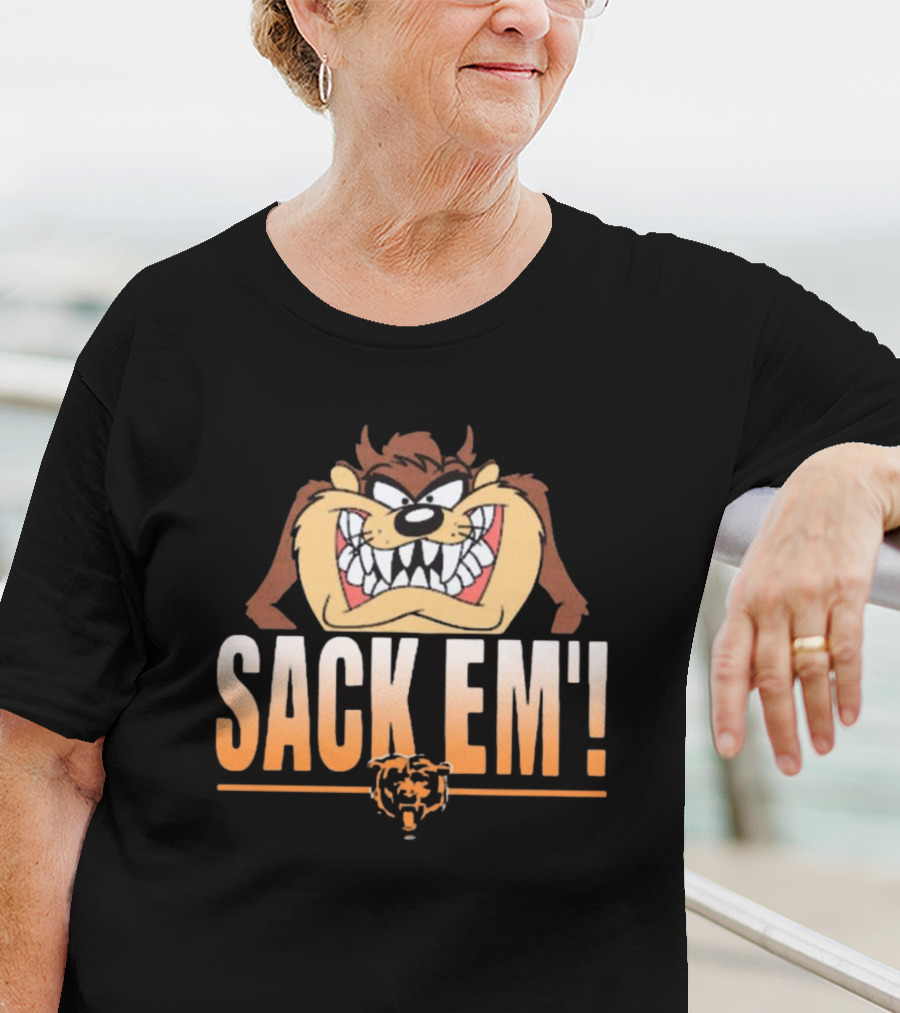 Looney Tunes Taz Sack Em’ Chicago Bears NFL T-Shirt