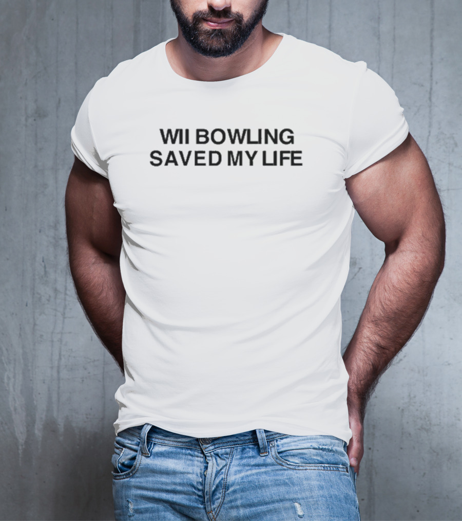 Slimnotshadyyy Wii Bowling Saved My Life T-Shirt