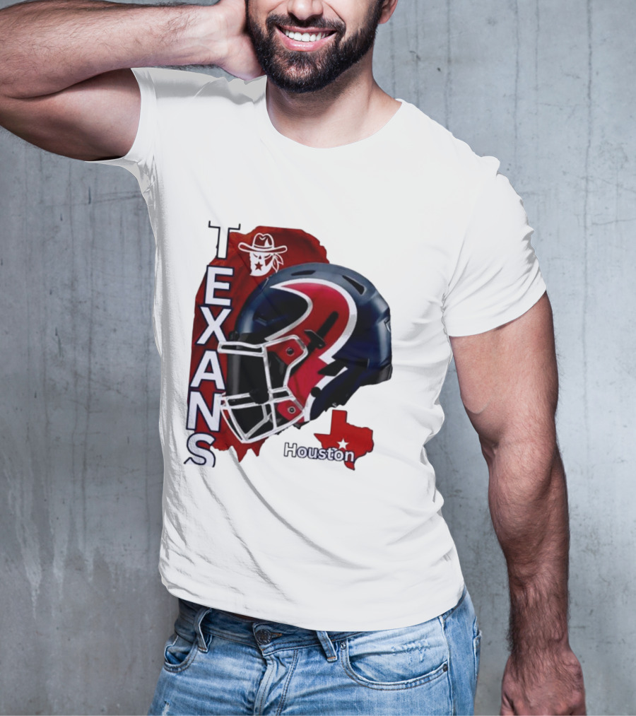 Texans Houston Team Spirit Sports Helmet Texans T-Shirt