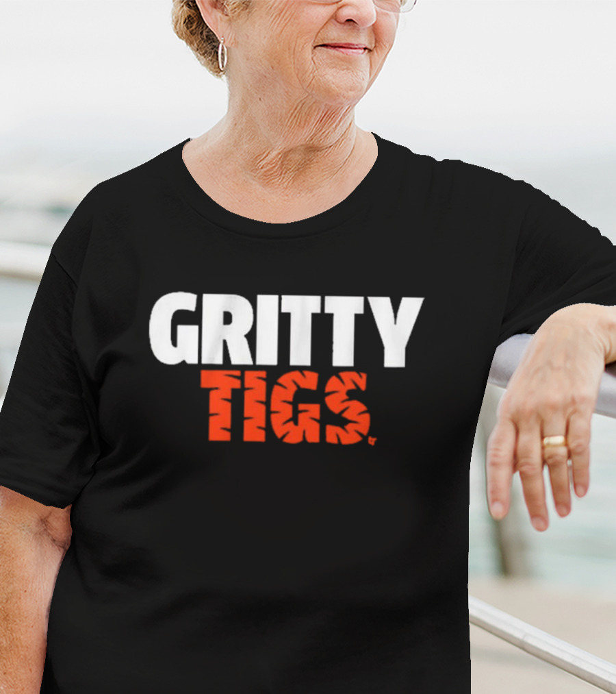 Detroit Tigers Baseball Gritty Tigs Bold Team Spirit T-Shirt