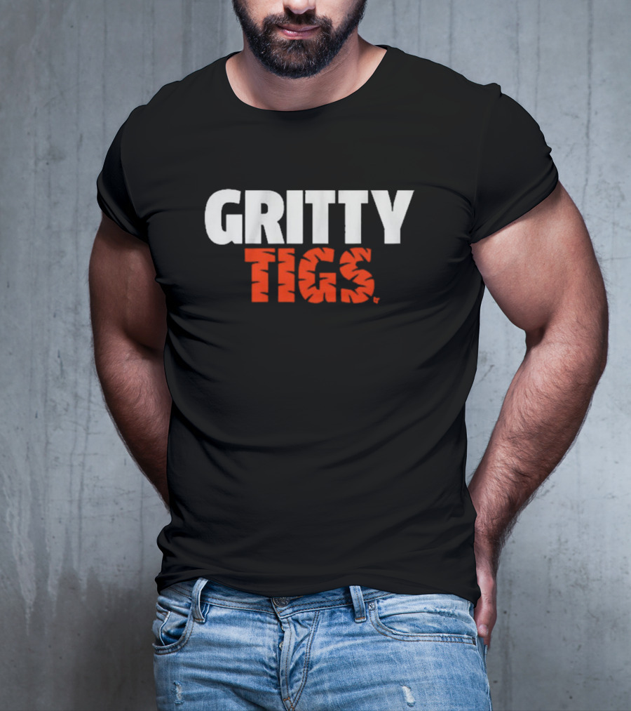 Detroit Tigers Baseball Gritty Tigs Bold Team Spirit T-Shirt