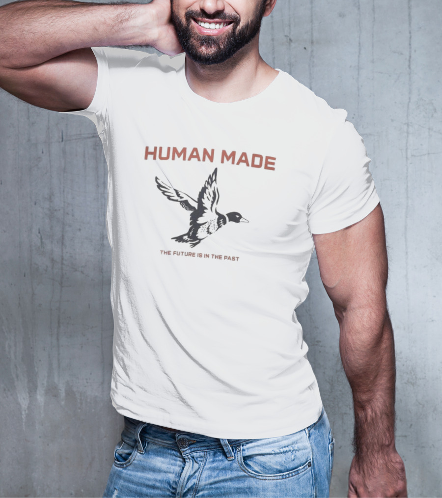 Human Made The Future Is In The Past Flying Bird T-Shirt