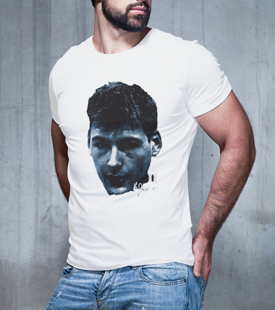 Kyle Filipowski Duke Blue Devils Signature Big Head Image T-Shirt