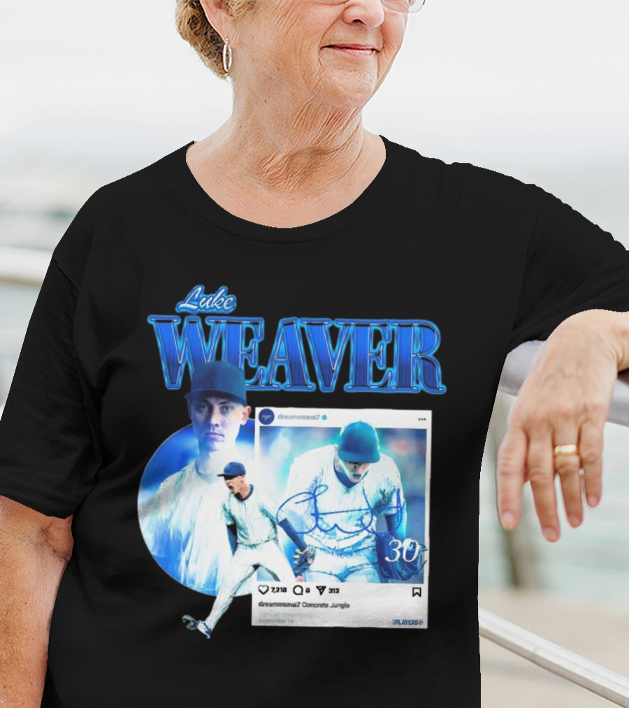 Luke Weaver Dream Weaver New York Concrete Jungle 30 Signature Playoffs T-Shirt