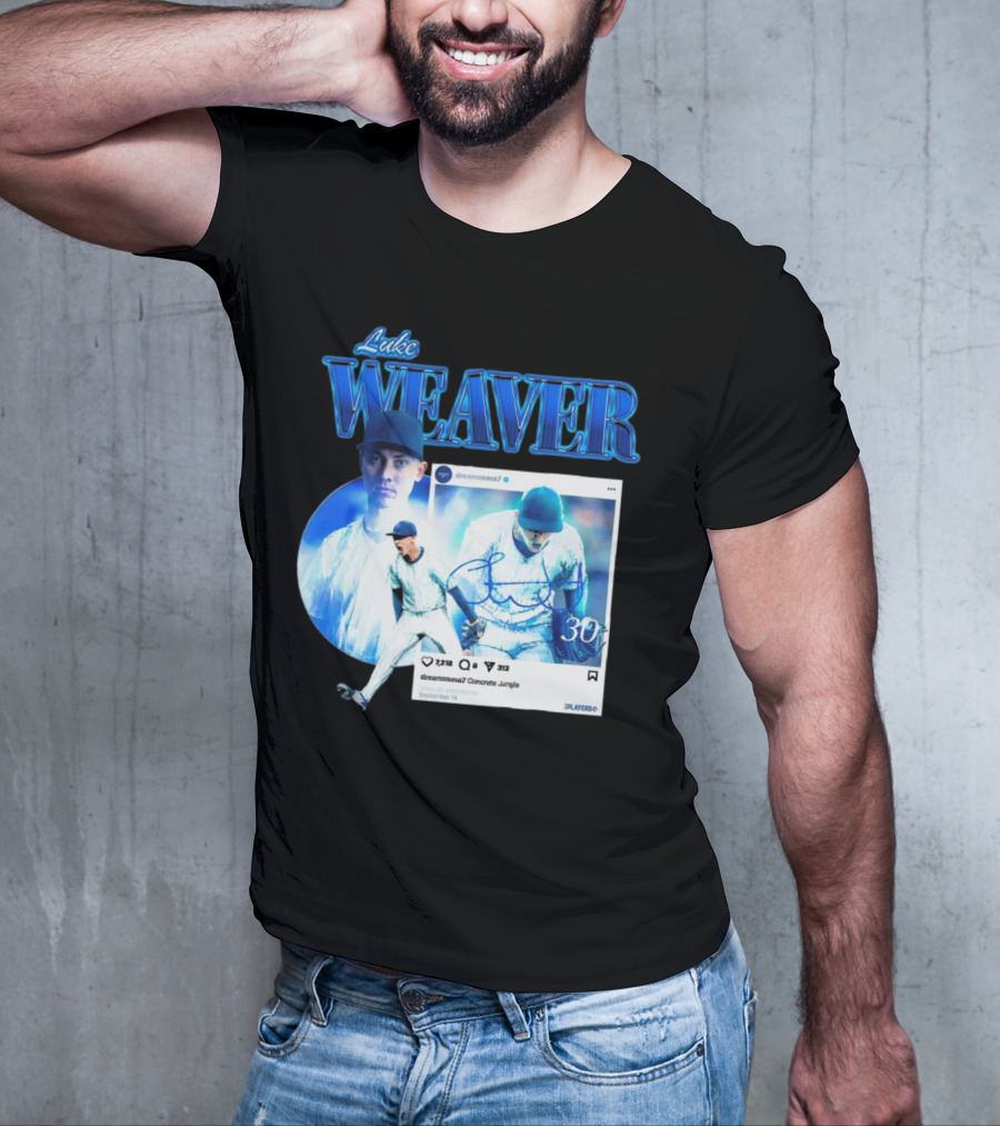 Luke Weaver Dream Weaver New York Concrete Jungle 30 Signature Playoffs T-Shirt
