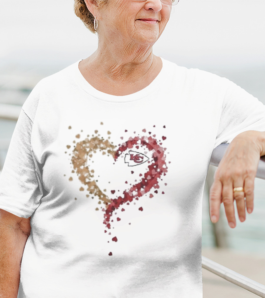 Passion Heart Kansas City Chiefs T-Shirt