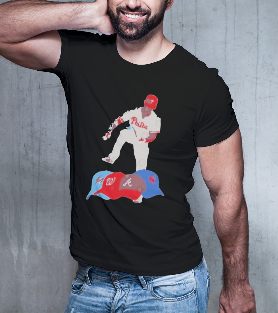 Philadelphia Phillies Stomp Atlanta Washington New York Miami NL East Champs T-Shirt