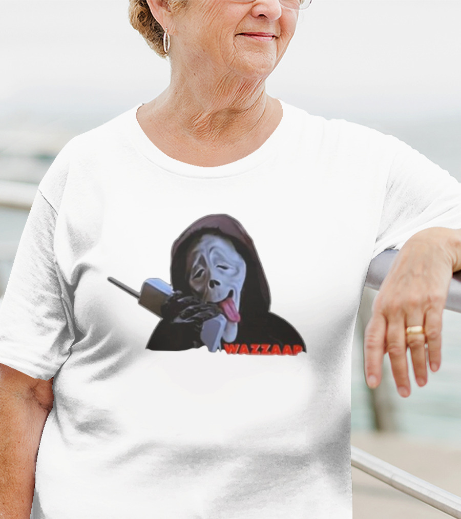 Wazzap Meme Hoodie Ghost Face With Phone T-Shirt
