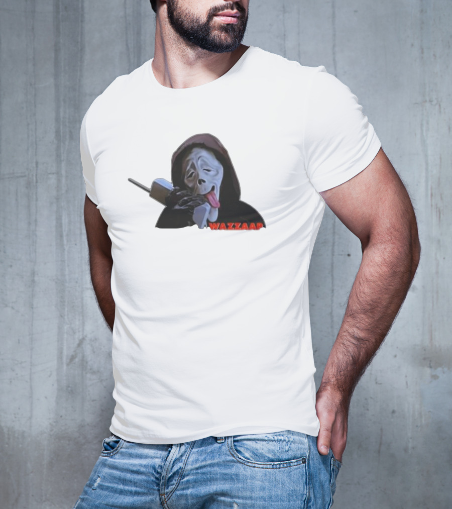 Wazzap Meme Hoodie Ghost Face With Phone T-Shirt