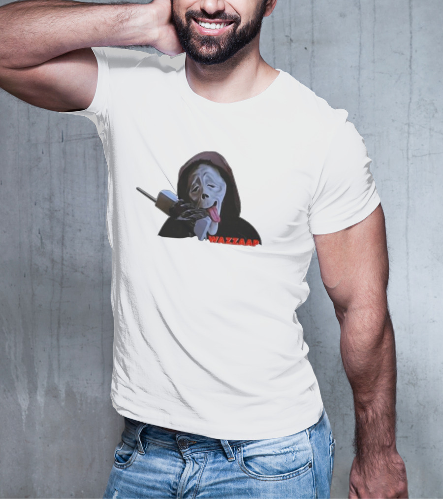 Wazzap Meme Hoodie Ghost Face With Phone T-Shirt