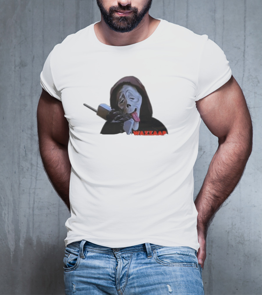 Wazzap Meme Hoodie Ghost Face With Phone T-Shirt