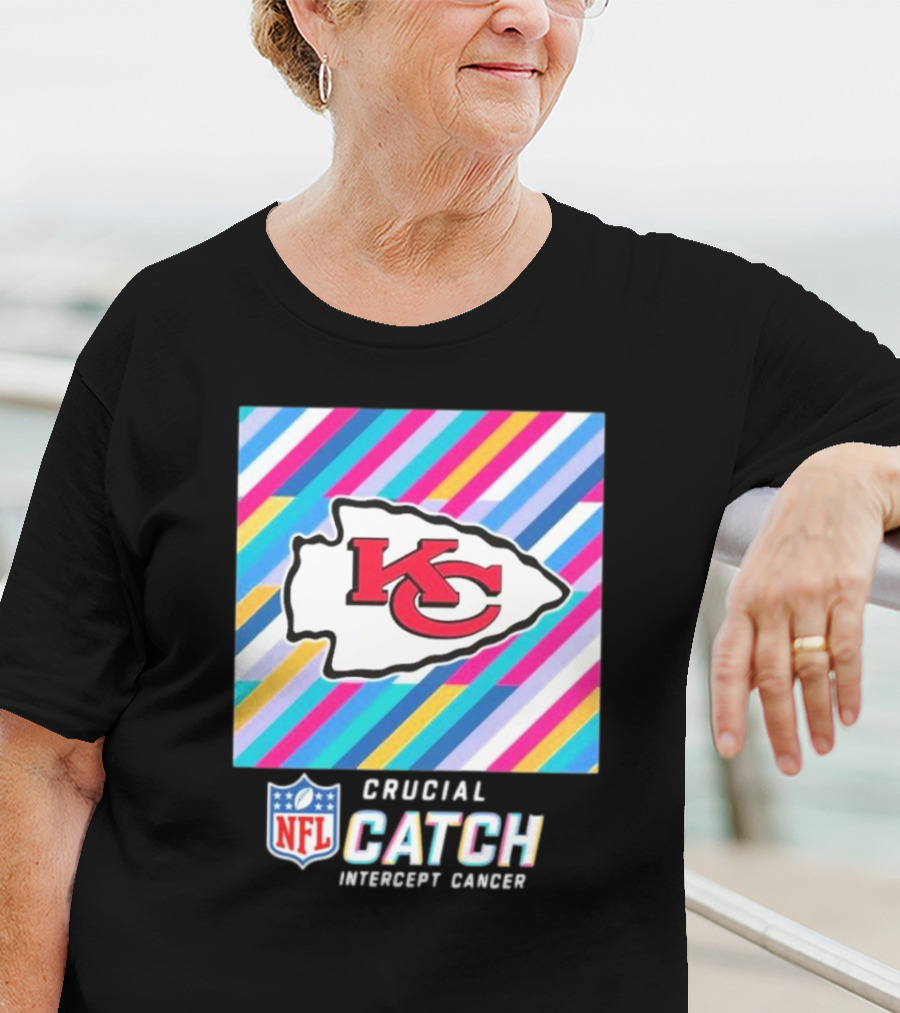 NFL Crucial Catch Intercept Cancer Kansas City Chiefs T-Shirt