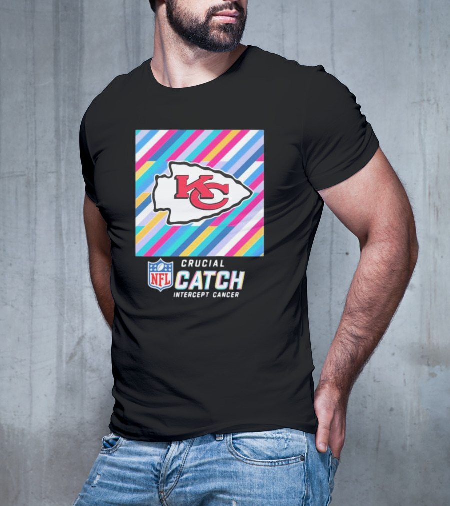 NFL Crucial Catch Intercept Cancer Kansas City Chiefs T-Shirt