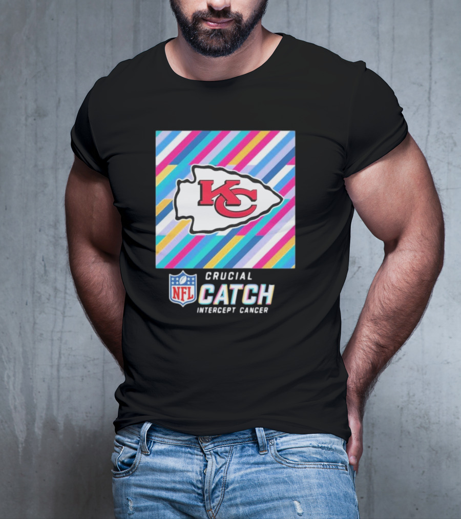 NFL Crucial Catch Intercept Cancer Kansas City Chiefs T-Shirt