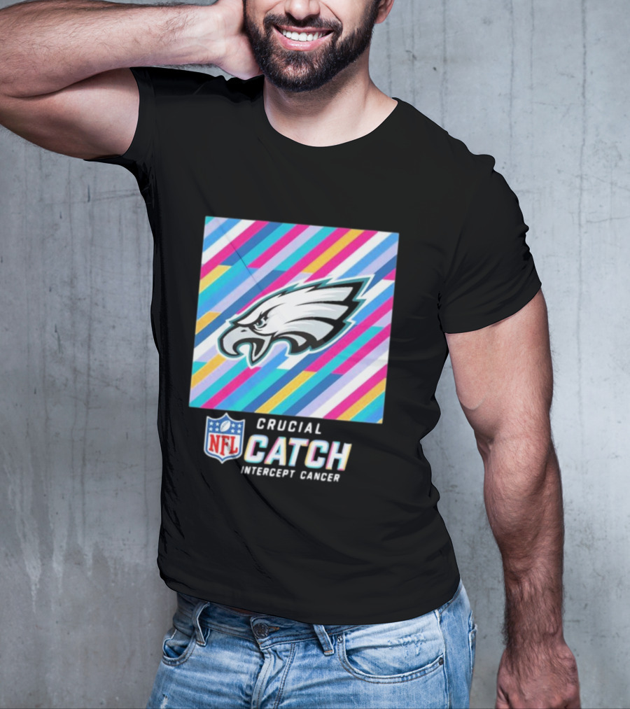 NFL Crucial Catch Intercept Cancer Philadelphia Eagles T-Shirt