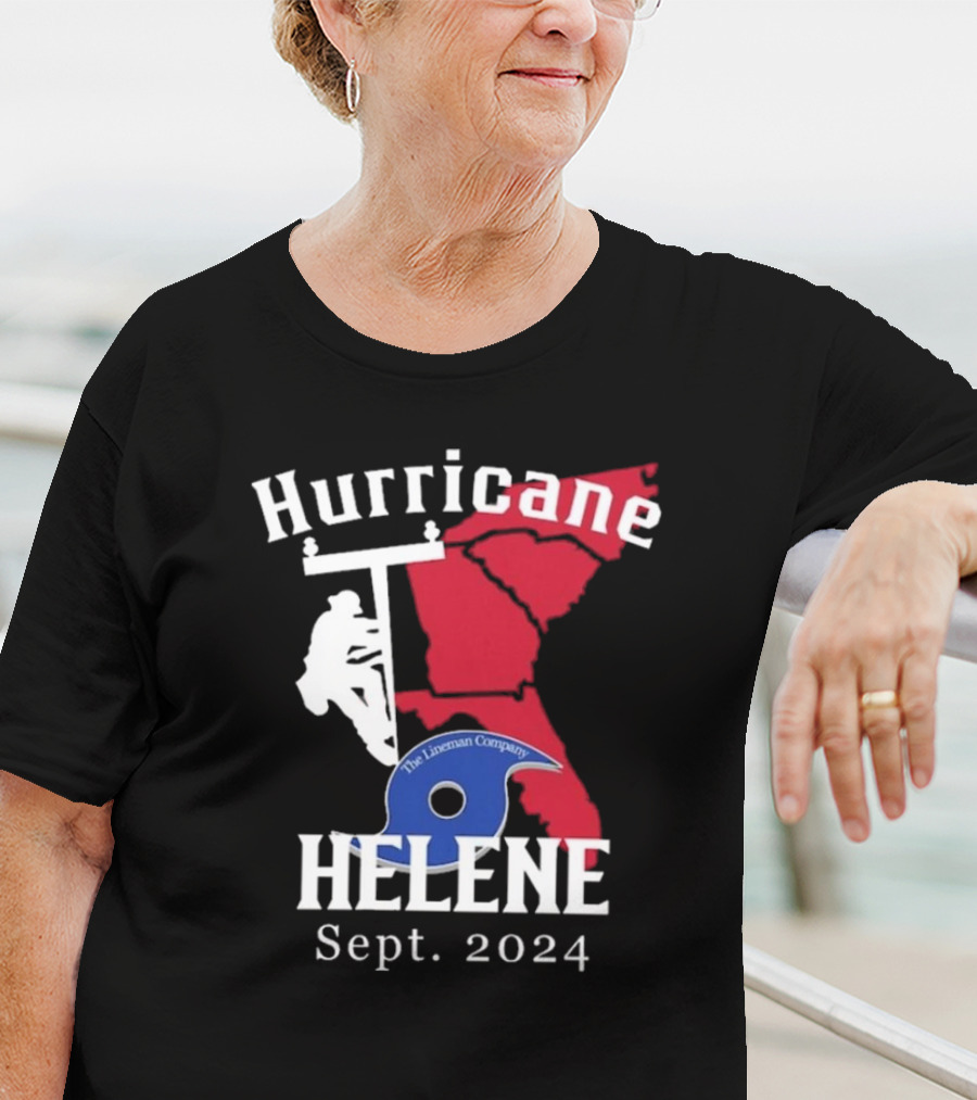 Hurricane Helene The Lineman Company Sept. T-Shirt