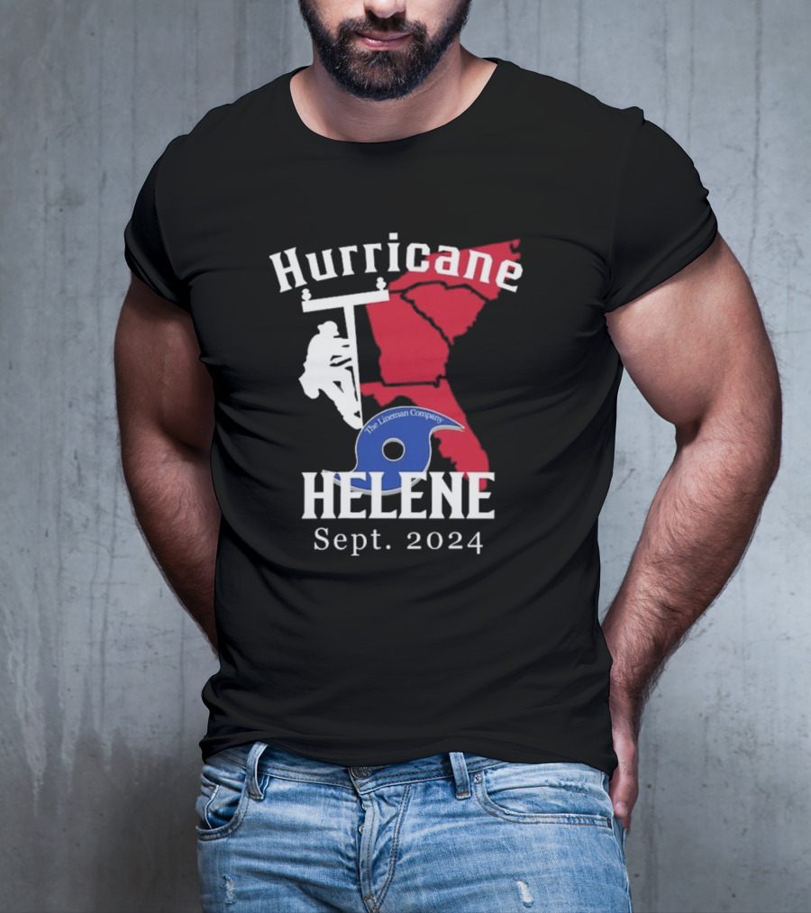 Hurricane Helene The Lineman Company Sept. T-Shirt