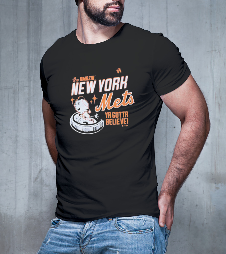 The Amazin' New York Mets Ya Gotta Believe Mr. Met T-Shirt