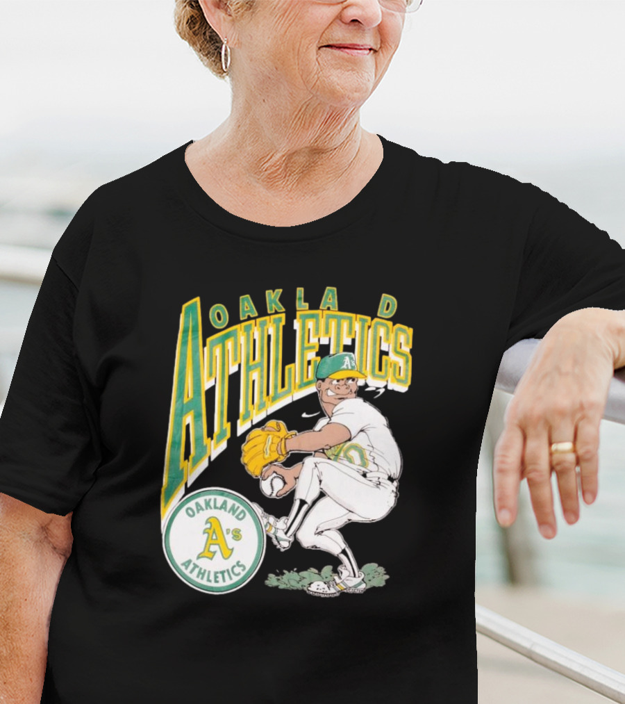 Oakland Athletics Vintage 1990s MLB Caricature A's T-Shirt