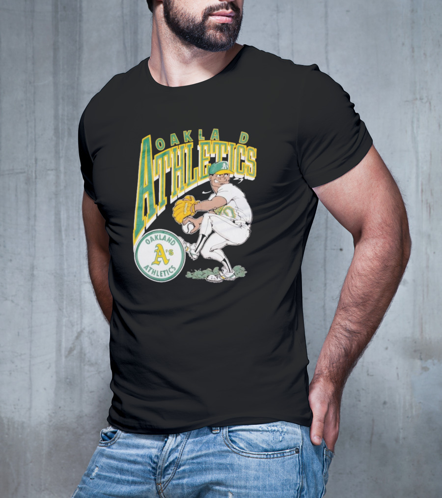 Oakland Athletics Vintage 1990s MLB Caricature A's T-Shirt
