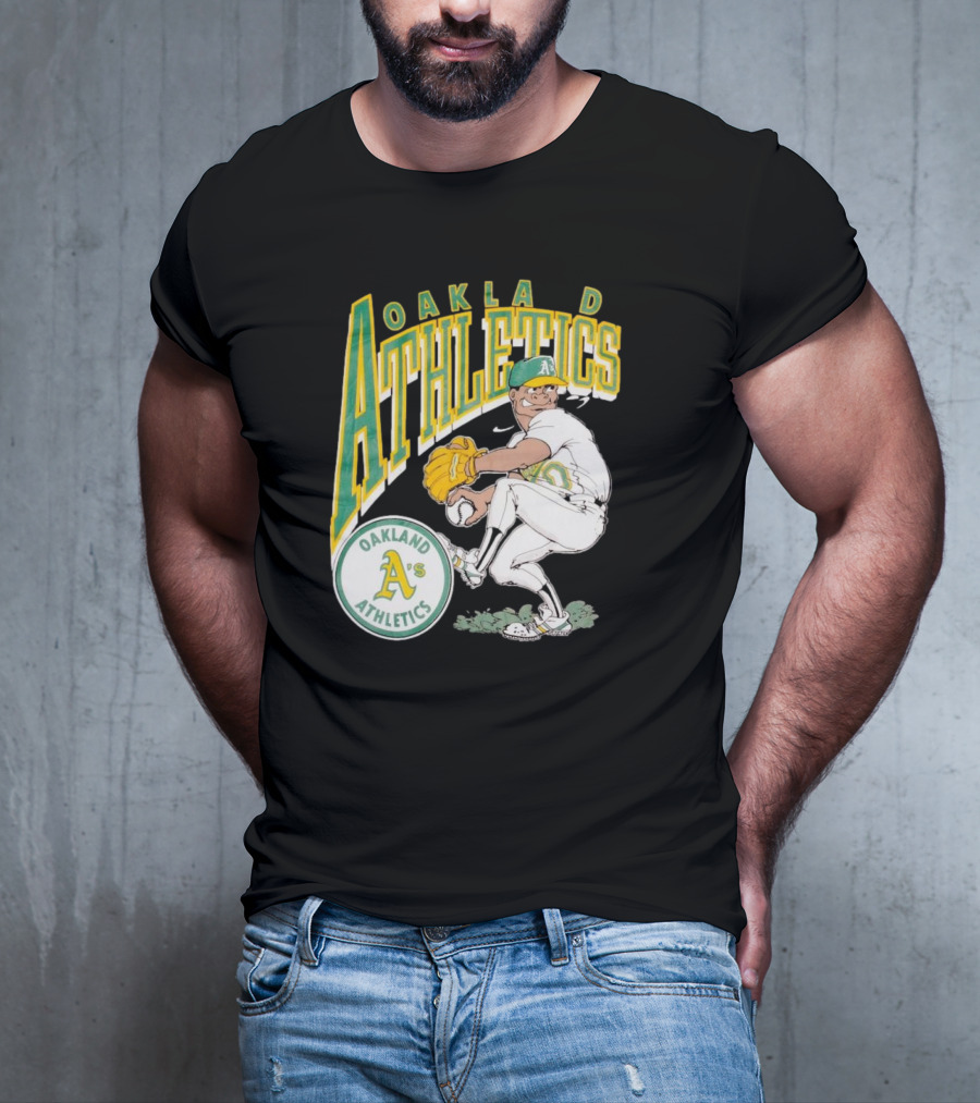 Oakland Athletics Vintage 1990s MLB Caricature A's T-Shirt