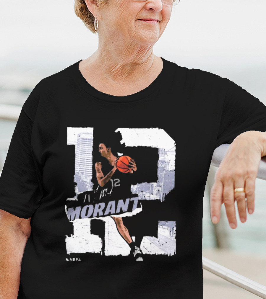 Ja Morant Number 12 Memphis Basketball Player T-Shirt