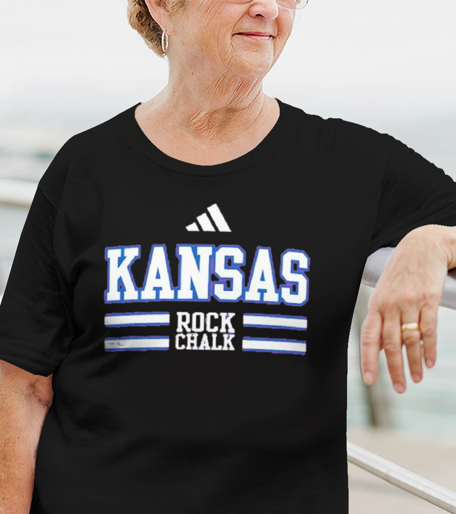 Kansas Jayhawks Rock Chalk Sideline Strategy Pregame T-Shirt