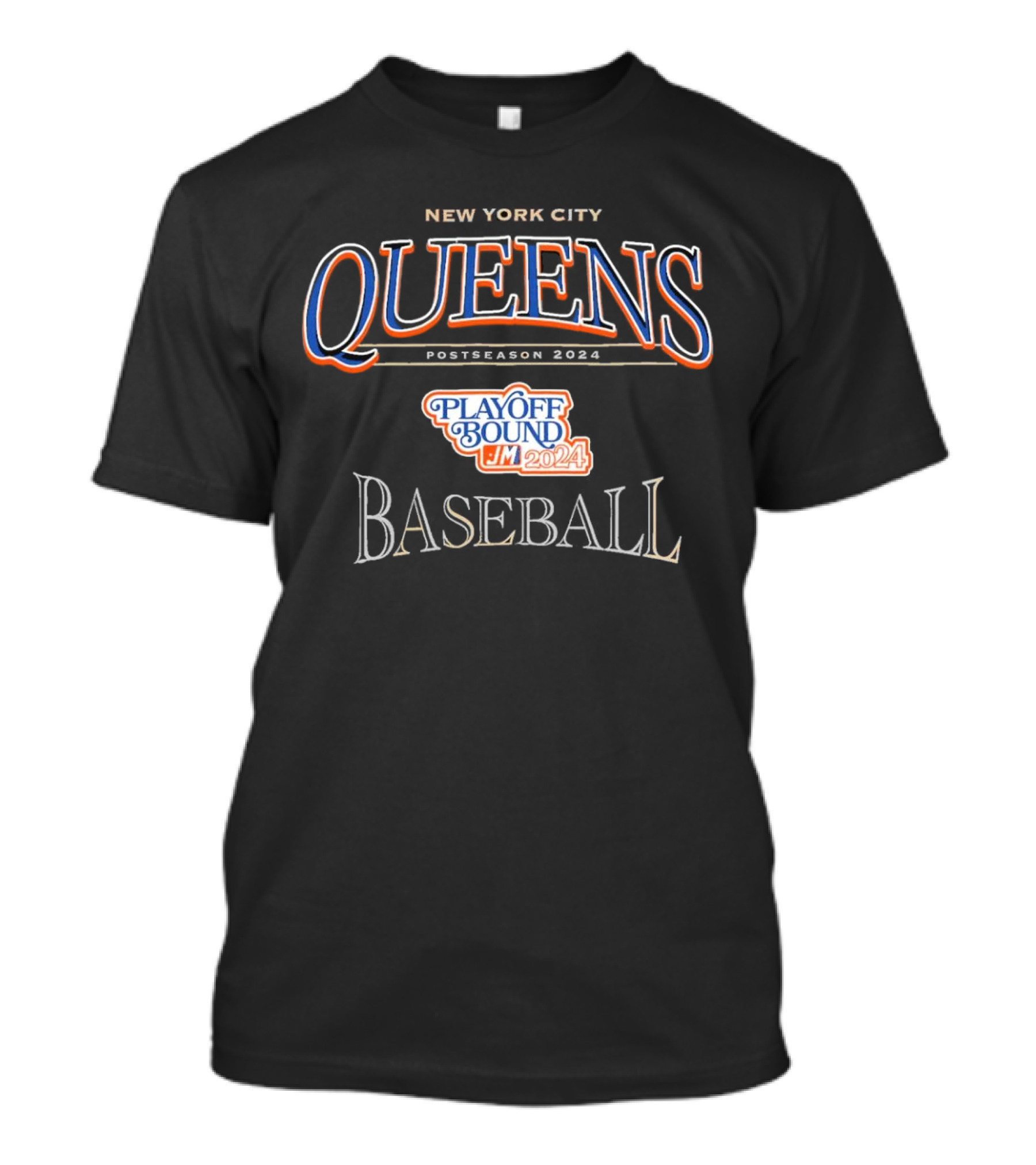 New York City Queens Baseball Playoff Bound Postseason October T-Shirt
