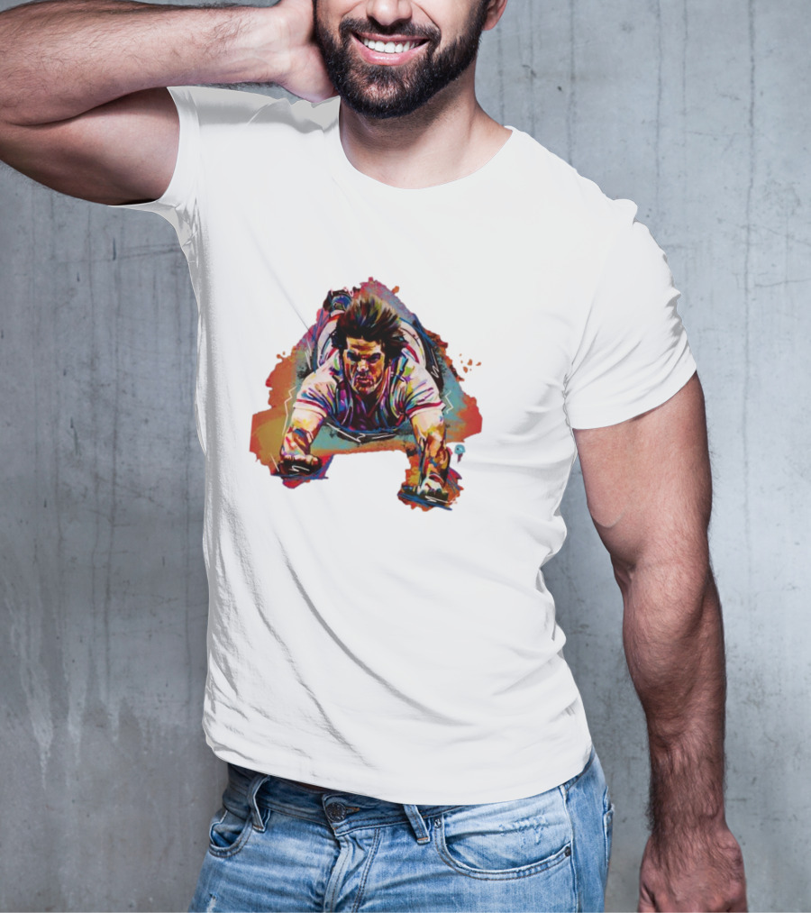 Pete Rose Sliding Action – Shawn Voelker T-Shirt