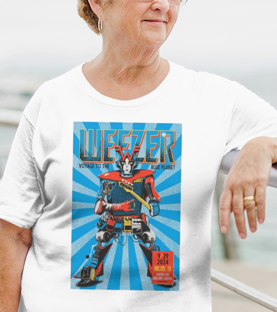Weezer Voyage To The Blue Planet American Airlines Center Dallas TX September 29 T-Shirt