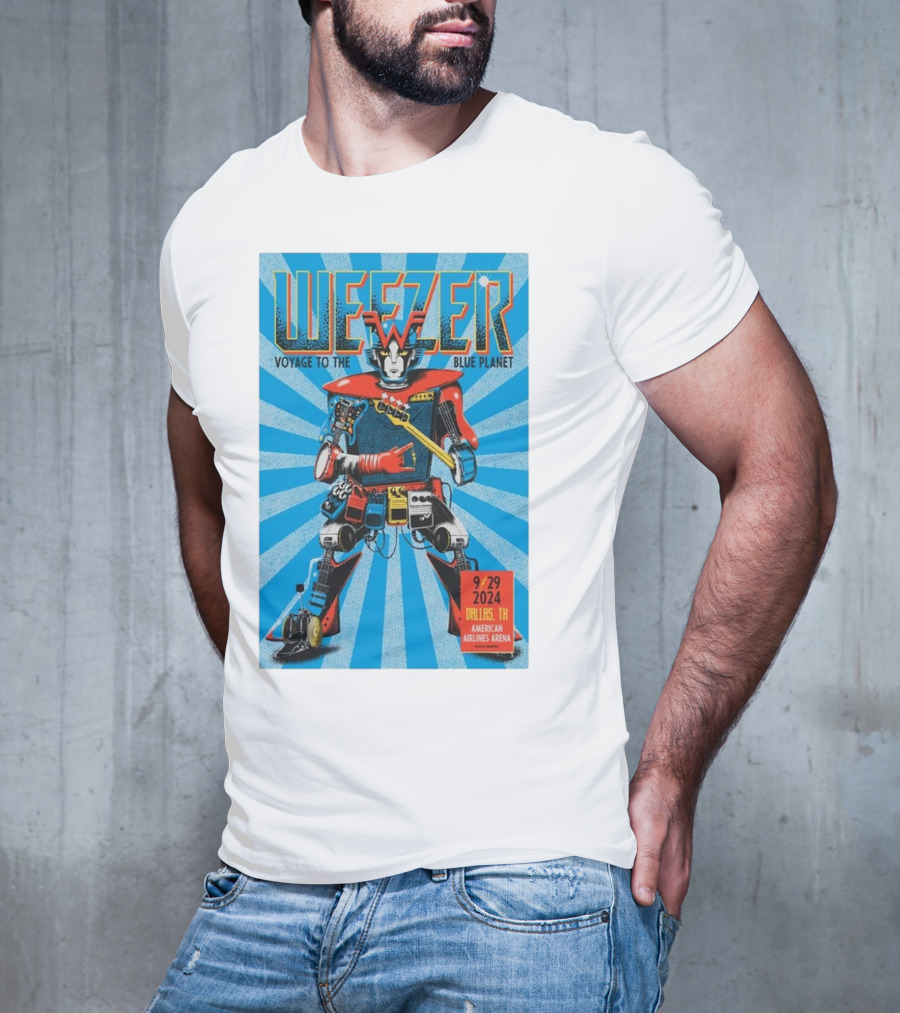 Weezer Voyage To The Blue Planet American Airlines Center Dallas TX September 29 T-Shirt