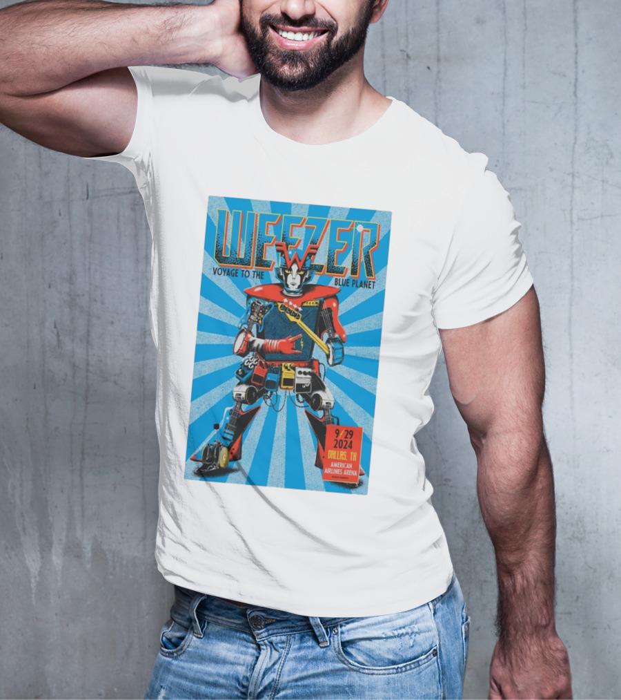 Weezer Voyage To The Blue Planet American Airlines Center Dallas TX September 29 T-Shirt
