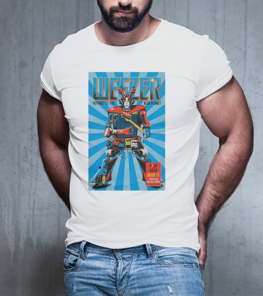 Weezer Voyage To The Blue Planet American Airlines Center Dallas TX September 29 T-Shirt