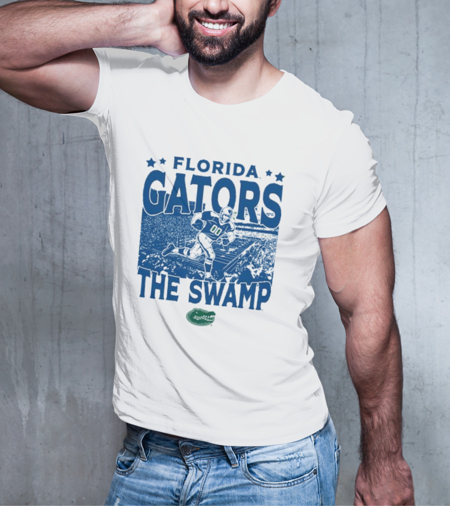 Florida Gators The Swamp Vintage Stadium Football Player Gameday T-Shirt