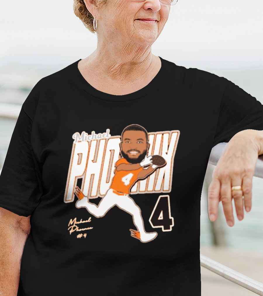 Michael Phoenix 4 Sam Houston Bearkats Football Caricature Signature T-Shirt