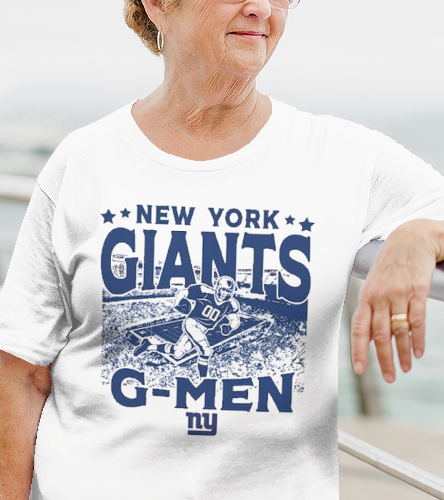 New York Giants Gameday G-Men Vintage Stadium Football T-Shirt
