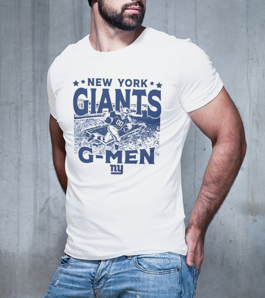New York Giants Gameday G-Men Vintage Stadium Football T-Shirt