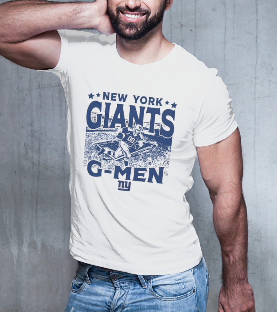 New York Giants Gameday G-Men Vintage Stadium Football T-Shirt